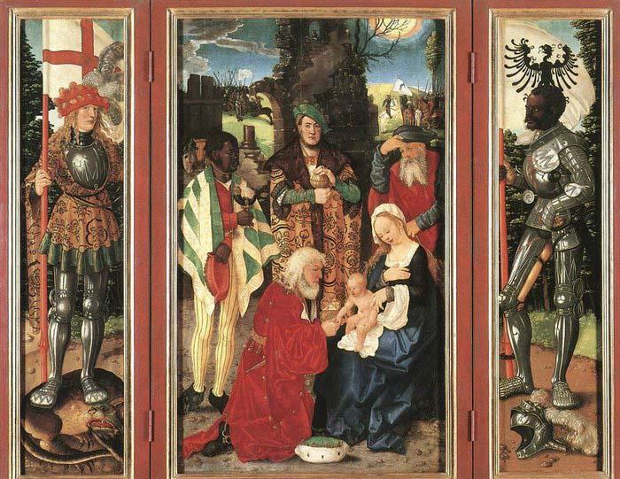 BALDUNG GRIEN, Hans Adoration of the Magi oil painting picture